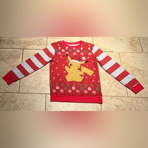 Pokémon Pikachu Santa Hat Holiday Sweatshirt